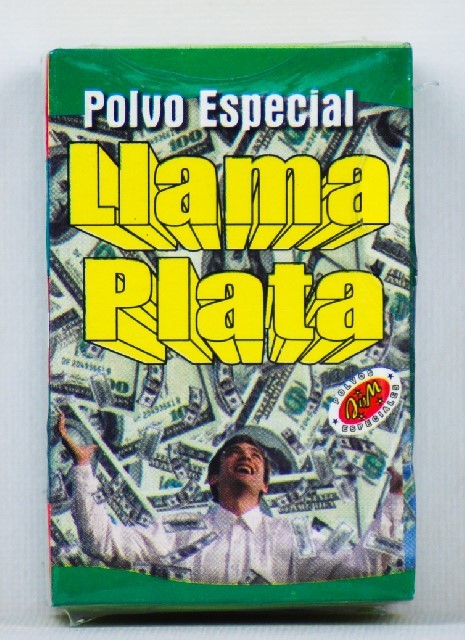 polvo llama plata esotérico venezolano en caja para atraer dinero