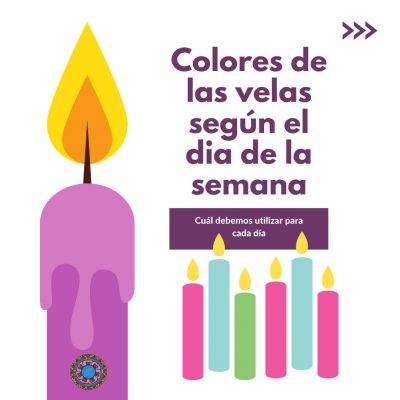 Color de vela según el día de la semana