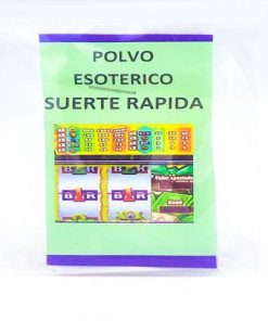 polvo suerte rápida hecho en España para atraer la buena suerte de forma inmediata