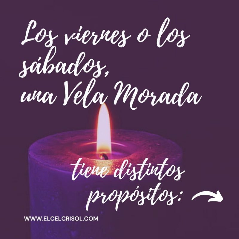 Ritual con Vela Morada