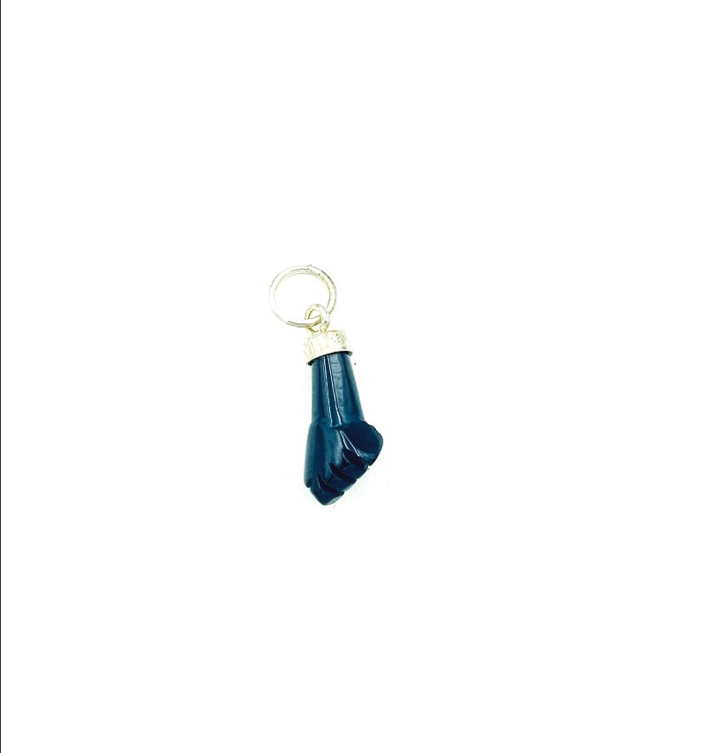 MINI PUÑO AMINI PUÑO AZABACHE PLATAZABACHE PLATA