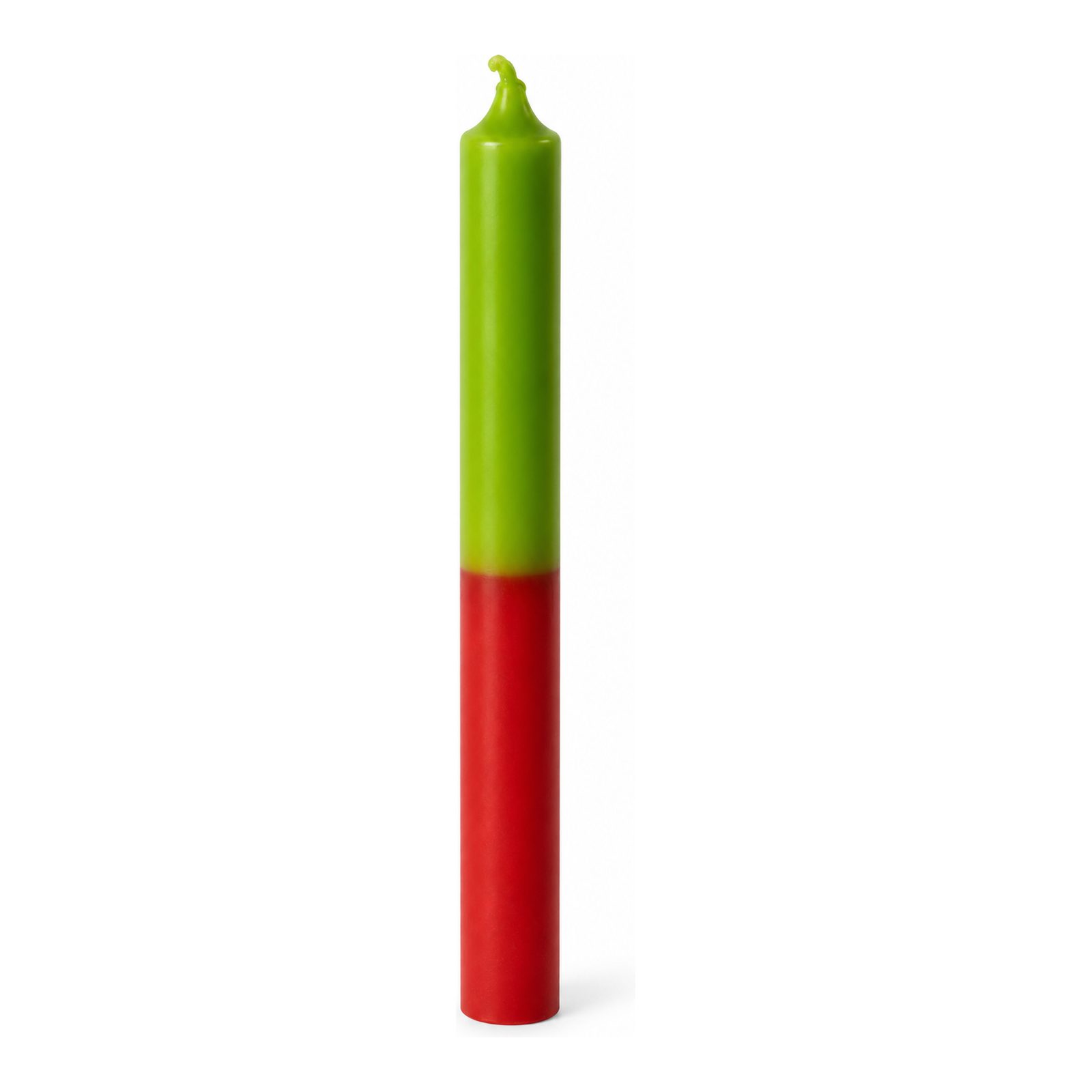 Velas para dar fuerza: vela verde y roja Rayo de Fuerza de 20x2 cm